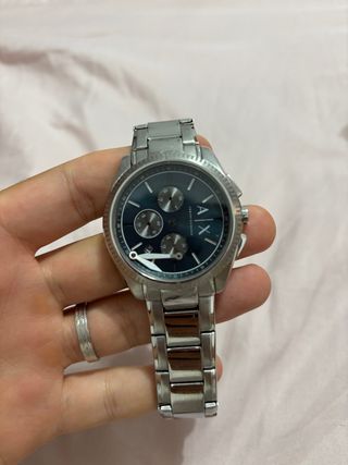 Reloj Armani Exchange Azul y Plateado