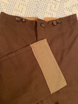 Traje Corto Flamenco Niños Marrón/beige pata gallo