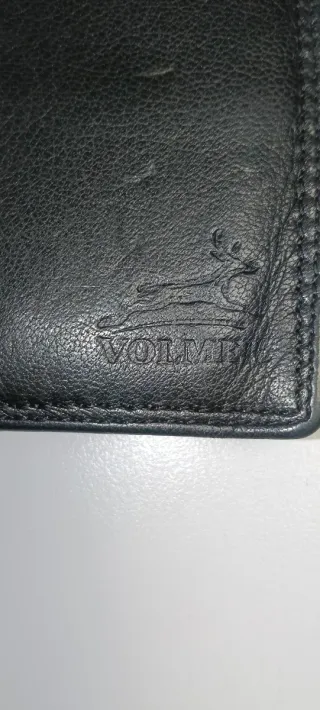 Cartera de piel Volmer negra