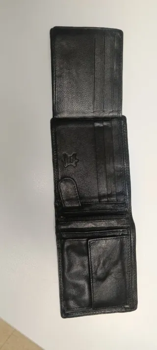 Cartera de piel Volmer negra