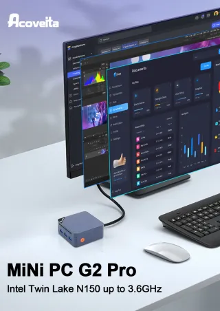 MINI PC POTENTE: INTEL 7 N150 3,6GHz (220/12Volt.)