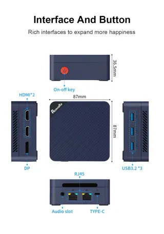 MINI PC POTENTE: INTEL 7 N150 3,6GHz (220/12Volt.)