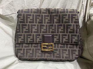 Borsa Fendi marrone e oro