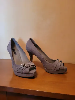 Zapatos Zara Talla 37 Beige