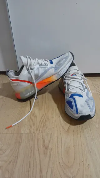 Zapatillas Adidas Blancas y Azules
