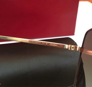 Gafas Cartier Santos Doradas