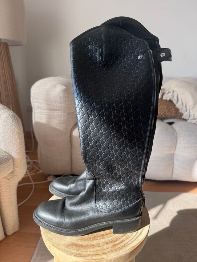 Botas altas Gucci de cuero GG Botas originales Guc