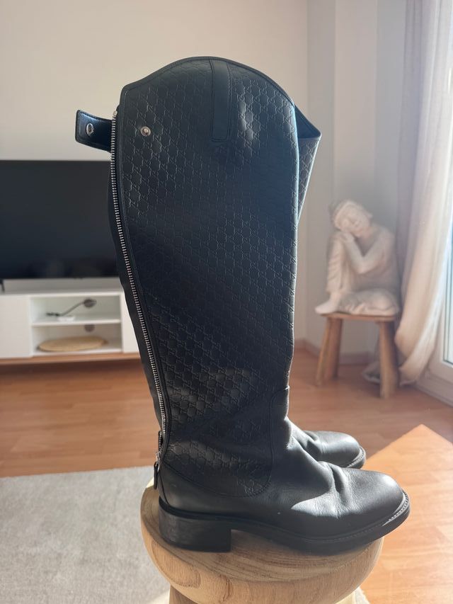 Botas altas Gucci de cuero GG Botas originales Guc