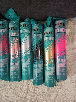 Vinilo Textil Siser Glitter y Vintex Bronce