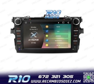 RADIO NAVEGADOR 8" PARA TOYOTA COROLLA 07-11 USB GPS TACTIL