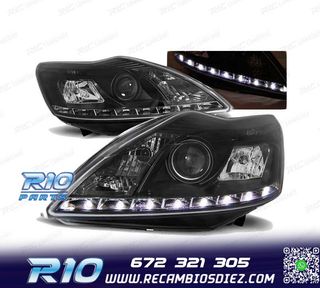 FAROS DAYLIGHT PARA FORD FOCUS II RESTILING 08-10 CROMADOS R