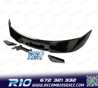 ALERON SPOILER FORD MUSTANG 15-19 LOOK GT500 NEGRO BRILLO