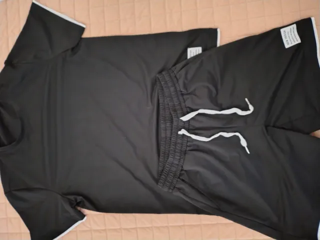 Set T-shirt e Pantaloncini Uomo Nero