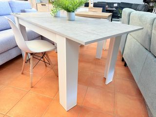 Mesa Extensible 140/178cm Gris Piedra