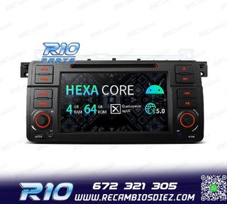 RADIO GPS ANDROID 14 PARA BMW E46 4GB RAM 64GB ROM DVD