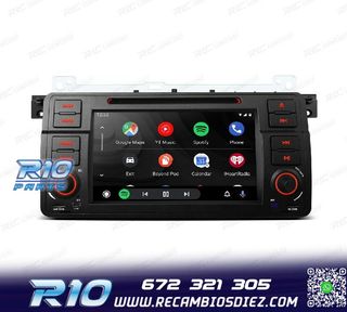 RADIO GPS ANDROID 14 PARA BMW E46 4GB RAM 64GB ROM DVD