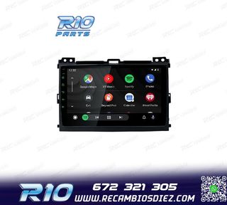RADIO GPS ANDROID 12 PARA TOYOTA LAND CRUISER 02-09