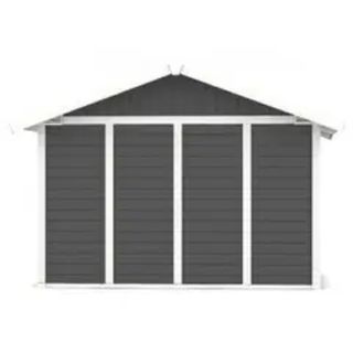 Caseta Jardín PVC Gris Oscuro