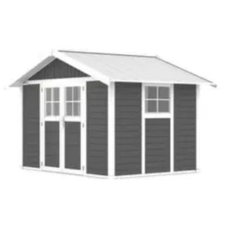 Caseta Jardín PVC Gris Oscuro