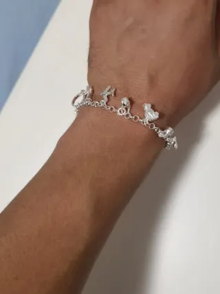 Pulsera de Plata 925 de 18/20 cm - Figuritas 