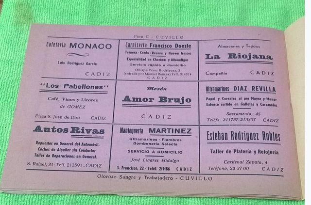 Libreto Coro Los Conservadores del Tango 1972