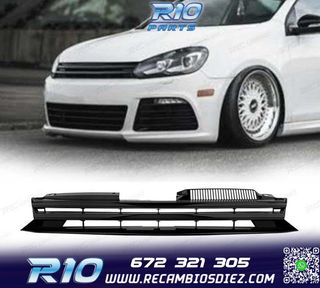 PARRILLA VOLKSWAGEN VW GOLF 6 MK VI 08-12 NEGRO BRILLO SIN L