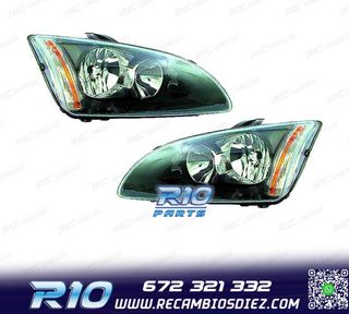 FAROS PARA FORD FOCUS II 04-08 FONDO NEGRO