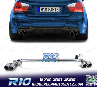 KIT CONVERSIÓN ESCAPE BMW E90 E91 05-12 PACK M DOBLE AMBOS