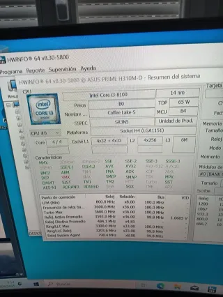 PC Intel i3 8a Gen 16GB RAM 240GB SSD
