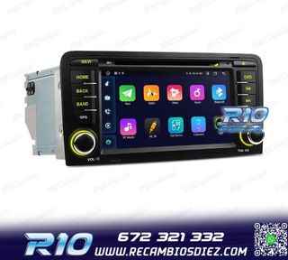 RADIO GPS ANDROID 12 AUDI A3 8P 8PA USB GPS TACTIL HD OCTA-C