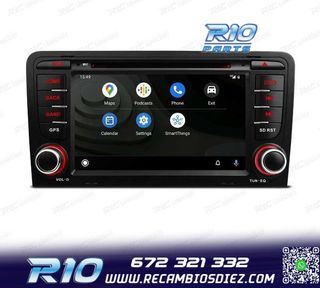 RADIO GPS ANDROID 12 AUDI A3 8P 8PA USB GPS TACTIL HD OCTA-C