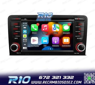 RADIO GPS ANDROID 12 AUDI A3 8P 8PA USB GPS TACTIL HD OCTA-C