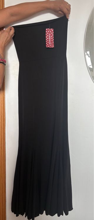 Falda Flamenco Davedans Talla Única Negra