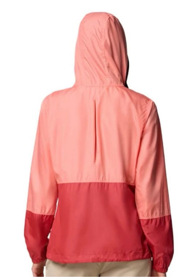 Chaqueta Cortavientos Mujer Rosa y Roja
