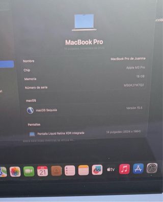 MacBook Pro 14 M3 18GB 512GB Plata 