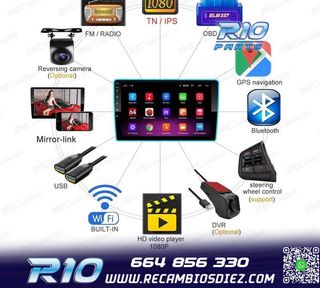 RADIO 9" GPS ANDROID 13 QUAD CORE 64GB ROM