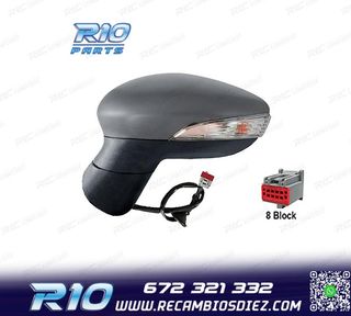 ESPEJO COMPLETO IZQUIERDO FORD FIESTA 08-12