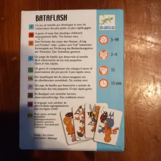 Set 2 Giochi Carte Djeco Mini Family e Bataflash