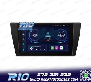 RADIO GPS ANDROID 14 PARA BMW E90 E91 E92 E93 PANTALLA 9" TA
