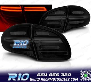PILOTOS PORSCHE CAYENNE 10-15 FULL LED BAR DINÁMICOS NEGROS