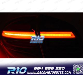 PILOTOS PORSCHE CAYENNE 10-15 FULL LED BAR DINÁMICOS NEGROS