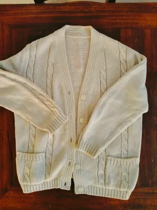 Cardigan donna cotone colore corda