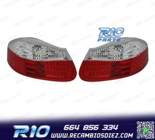 PILOTOS PORSCHE BOXSTER 986 96-04 LED ROJO CROMO
