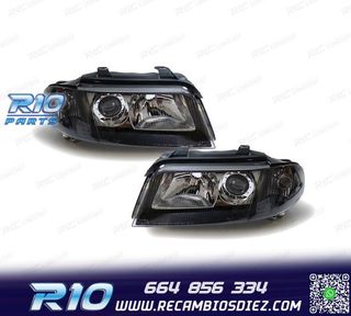 FAROS AUDI A4 B5 99-01 FONDO NEGRO