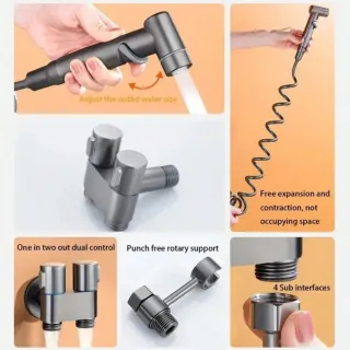 Grifo Bidet Ducha Inodoro Doble Control