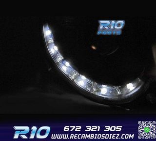 FAROS MERCEDES CLASE CLK W209 02-09 LUZ DIURNA FONDO NEGRO