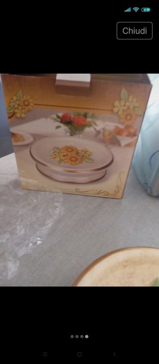Svuota tasche ceramica beige e oro
