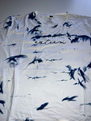 Camiseta Estampada Azul y Blanca