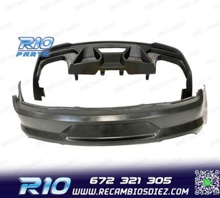 PARAGOLPES TRASERO FORD MUSTANG 15-17 LOOK GT500