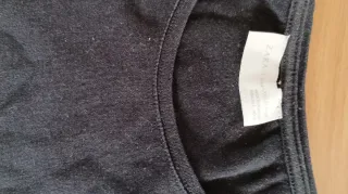 Camiseta Zara negra manga 3/4